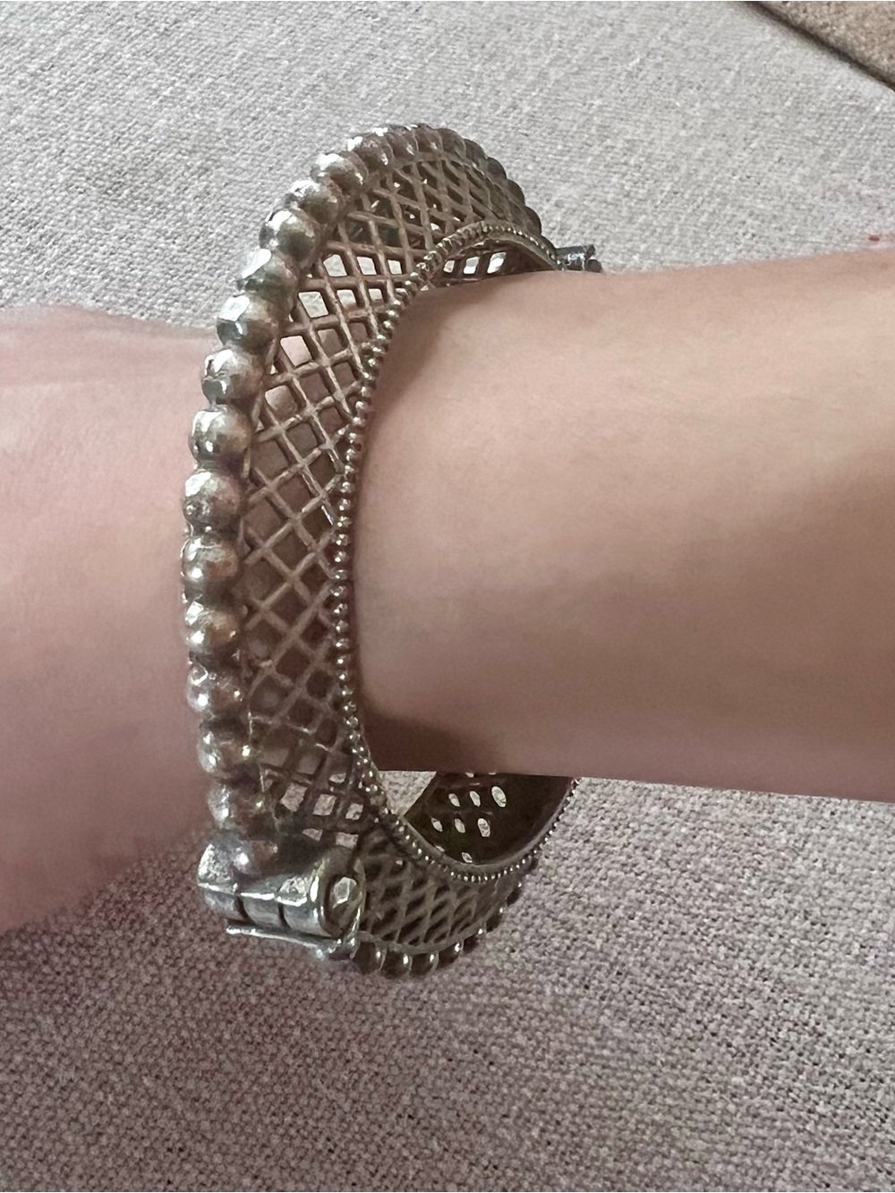 Oxidized Brass Indian Bangle Silver Antique Finish